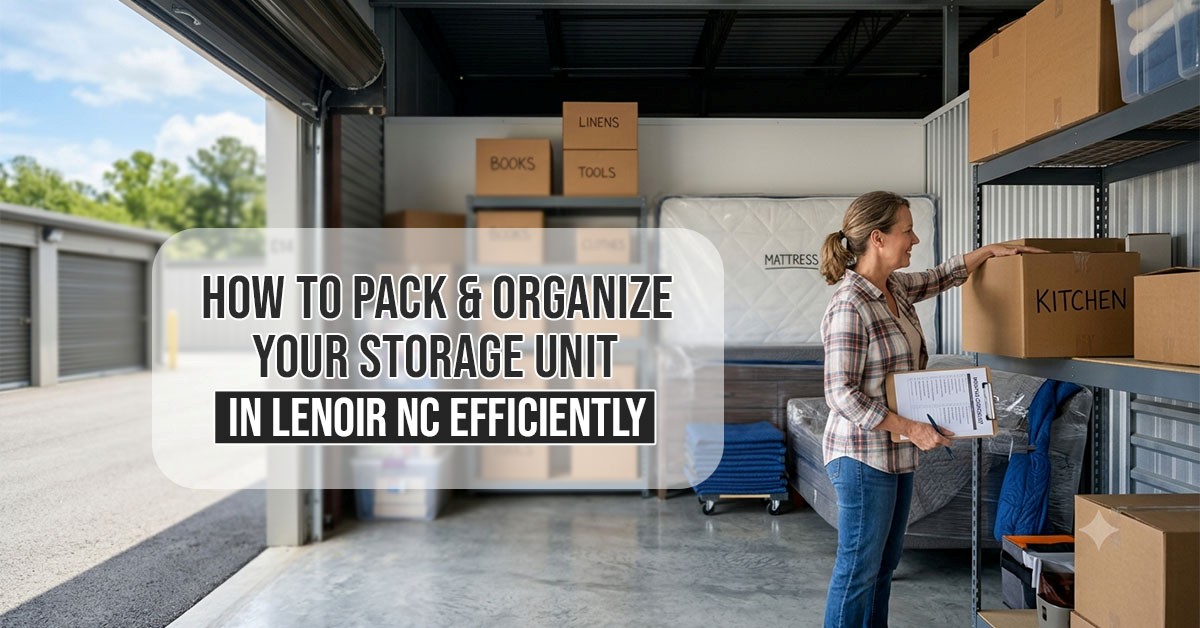 How to Pack and Organize Your Self-Storage in Lenoir, NC Efficiently?